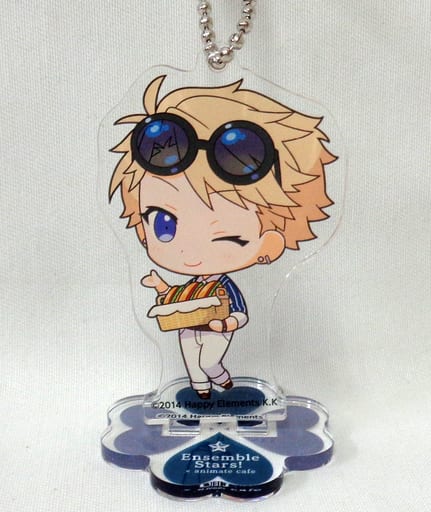 Arashi Narukami Ensemble Stars! Trading Acrylic Stand Keychain Yumenosaki Picnic Ver. Group B animate cafe Limited Key Chain [USED]