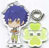 Jun Sazanami Ensemble Stars! Trading Acrylic Stand Key Chain Yumenosaki Picnic Ver. Group C animate cafe Limited Key Chain [USED]