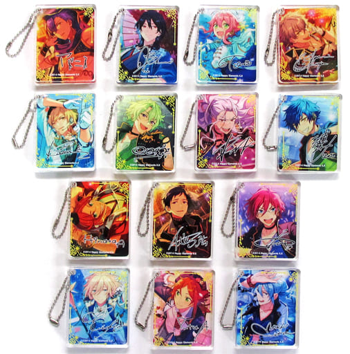Eichi Tenshouin, etc. Ensemble Stars! CoLotta Trading Acrylic Plate Key Chain Group C animate cafe Limited All 14 Types Set Key Chain [USED]