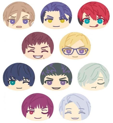 Banri Settsu, etc. A3! Omanjuu Niginigi Mascot 2 Autumn & Winter Collection All 10 Types Set Key Ring [USED]