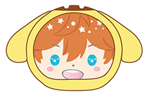 Subaru Akehoshi Ensemble Stars! X Sanrio Characters Omanjuu Niginigi Mascot Key Ring [USED]