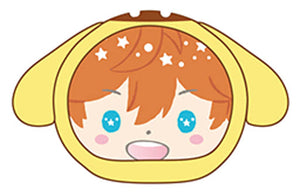 Subaru Akehoshi Ensemble Stars! X Sanrio Characters Omanjuu Niginigi Mascot Key Ring [USED]