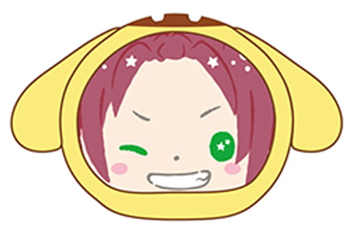 Mao Isara Ensemble Stars! X Sanrio Characters Omanjuu Niginigi Mascot Key Ring [USED]