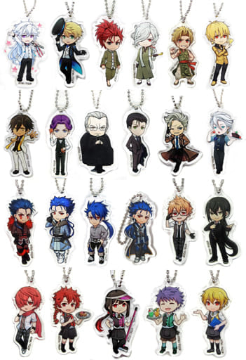 Caster/Merlin, etc. Fate/Grand Order Acrylic Keychain Chaldea Boys Collection After Party Limited All 23 Types Set Key Chain [USED]