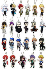 Caster/Merlin, etc. Fate/Grand Order Acrylic Keychain Chaldea Boys Collection After Party Limited All 23 Types Set Key Chain [USED]
