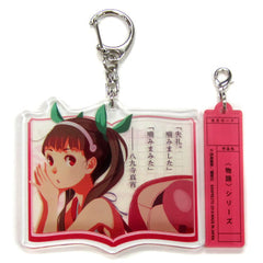 Mayoi Hachikuji Monogatari Series Famous Quote Plate Key Chain 2nd Ishin Nishio Daijiten Limited Key Chain [USED]