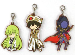 Zero Requiem Code Geass: Lelouch of the Rebellion III Glorification Ichiban Kuji Online Sugar Pouch Rubber Charm Set Prize E Set of 3 Charm [USED]