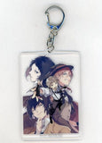 Osamu Dazai, etc. Bungo Stray Dogs Acrylic Key Chain animate Book Fair 2018 Limited Point Redemption Gifts Key Chain [USED]