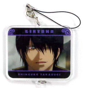 Shinsuke Takasugi Gintama.: Silver Soul Arc Acrylic Strap First Half in J-World Tokyo Limited Mini Attraction Prize B Key Chain [USED]