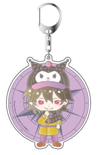 Rei Sakuma Ensemble Stars! X Sanrio Characters Deka Key Chain Undead x Kuromi Key Chain [USED]