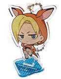 Annie Leonhart Attack on Titan Trading Acrylic Stand Key Chain Animal Costume Ver.A Tobu Zoological Park Limited Key Chain [USED]