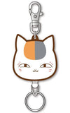 Nyanko-sensei Open Eyes Natsume's Book of Friends Rubber Reel Key Chain Key Chain [USED]