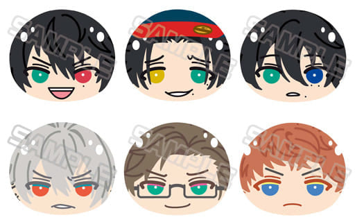 Jyuto Iruma, etc. Hypnosis Mic -Division Rap Battle- Omanjuu Niginigi Mascot Ikebukuro Yokohama All 6 Types Set Key Ring [USED]