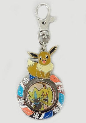 Pikachu, etc. Pokemon the Movie The Power of Us Rotating Keychain Theater Limited Key Chain [USED]