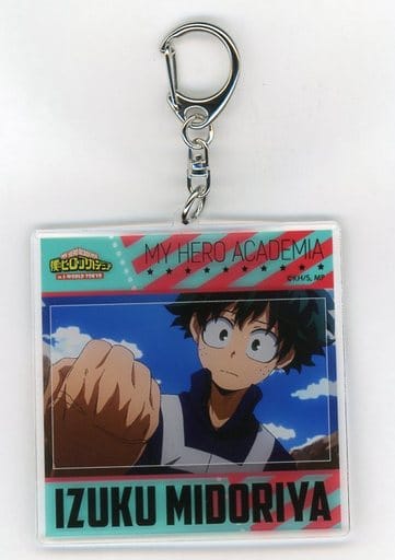 My Hero Academia Izuku Midoriya Acrylic Keychain in J-World Tokyo Limited Mini Game Muscle Garapon! Prize A Keychains [USED]