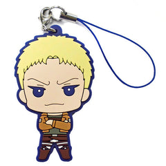 Reiner Braun Attack on Titan Capsule Rubber Mascot Wings to Attack Key Chain [USED]