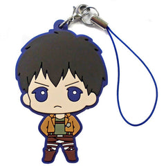 Bertolt Hoover Attack on Titan Capsule Rubber Mascot Wings to Attack Key Chain [USED]