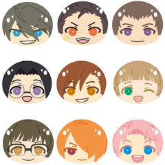 Hideo Akuno, etc. THE IDOLM@STER SideM Omanjuu Niginigi Mascot 4 All 9 Types Set Key Ring [USED]