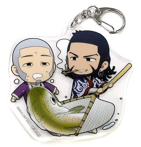 Shiraishi Kiroranke Golden Kamuy Newly Drawn Mini Character Acrylic Key Chain animate Limited Blu-ray/DVD Vol.3 Purchase Bonus Key Chain [USED]