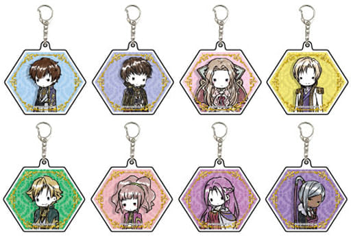 Nunnally Lamperouge, etc. Code Geass: Lelouch of the Rebellion III Glorification Graph Art Design Acrylic Key Chain Emperor's Side All 8 Types Set Key Chain [USED]
