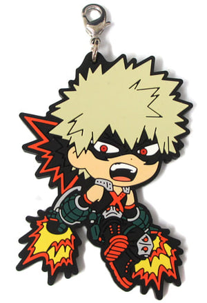 Katsuki Bakugo My Hero Academia Ichiban Kuji Sara ni Mukou e Rubber Charm Kyun Chara Illustrations Prize E Charm [USED]