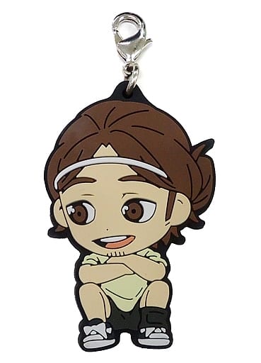 Azumane Asahi Haikyu!! Ichiban Kuji Match Breathing Kyun Chara Illustrations 3rd Year Rubber Charm Prize O Charm [USED]