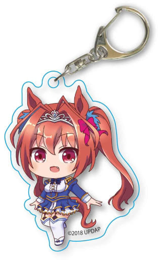 Daiwa Scarlet Umamusume: Pretty Derby Trading Acrylic Key Chain Tekutoko Key Ring [USED]