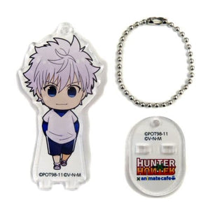 Killua Zoldyck Hunter x Hunter Trading Acrylic Stand Key Chain animatecafe 2nd Edition Greed Island Edition Limited Key Chain [USED]