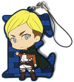 Erwin Smith Attack on Titan Rubber Strap Collection Anime Key Frame Exhibition Attack On Titan Animation Gallery Limited Key Chain [USED]