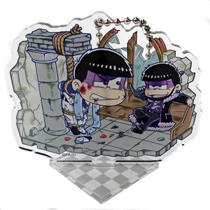 Karamatsu Ichimatsu God Brother Series Osomatsu-San New Pazz Matsu-san Trading Acrylic Stand Key Chain 2nd Term Special Event Fesmatsu-San '18 Limited Key Chain [USED]