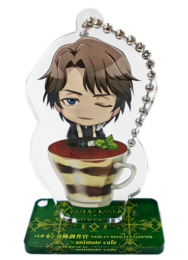 Robert Nicholas Vestments Vatican Miracle Examiner Trading Acrylic Stand Key Chain Sweets Paradise Ver. animate cafe Limited Key Chain [USED]