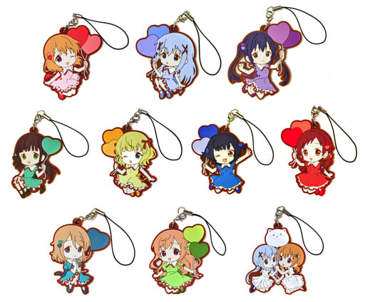 Chino, etc. Is the Order a Rabbit?? Trading Rubber Strap Vol.3 All 10 Types Set Key Chain [USED]