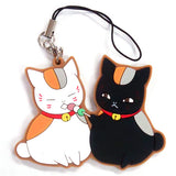 Nyanko-sensei Black Nyanko Natsume's Book of Friends Rubber Charm Comics Vol.23 Special Edition Bundled Bonus Key Chain [USED]