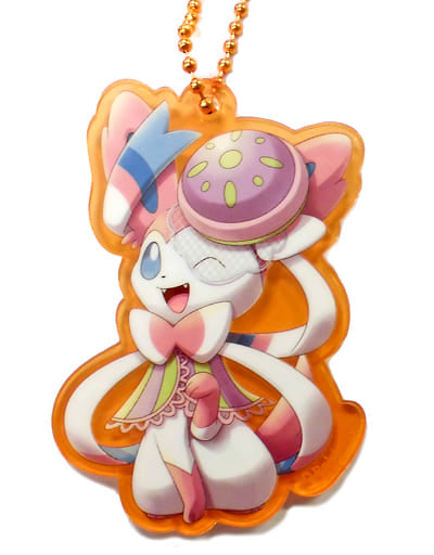 Sylveon Pokemon Acrylic Charm Collection We Are Team Treat! Pokemon Center Limited Charm [USED]