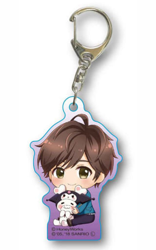 Sota Mochizuki Kuromi HoneyWorks x My Melody Gyugyutto Acrylic Key Chain Key Ring [USED]
