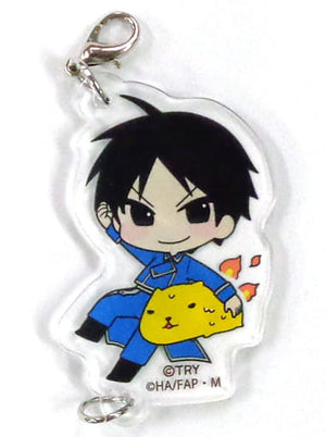 Roy Mustang Atsui-san Fullmetal Alchemist: Brotherhood X Kapibara-san Acrylic Key Chain Animega Cafe Limited Key Chain [USED]