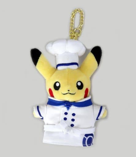 Pikachu Chef Pokemon Mascot Pokemon Cafe Limited Exclusive Products for Pre-Order Key Chain [USED]