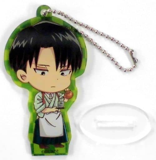 Levi Ackerman Attack on Titan Trading Acrylic Key Chain Cafe Attack On Titan in Sweets Paradise Limited Key Chain [USED]