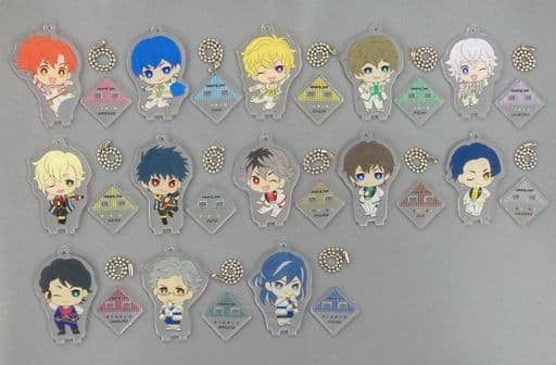 Kanade Amamiya, etc. Dream Festival! R Trading Acrylic Stand Key Chain D Four All Star Ver.R animate cafe Limited All 13 Types Set Key Chain [USED]