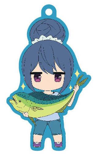 Rin Shima Laid-Back Camp Saba Camp Rin no Chitta Rubber Strap Key Chain [USED]