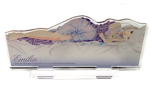 Emilia Re:ZERO -Starting Life in Another World- Memory Snow Sleeping Together Acrylic Stand Theater Limited Acrylic Stand [USED]