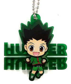 Gon Freecss SD Hunter x Hunter Acrylic Charms J-World Tokyo Limited Mini Game Genei Ryodan no Jouhou Nyushu Rally Participation Prize Charm [USED]