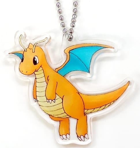 Dragonite Pokemon Acrylic Keychain Let's Go! Pika Vui Cafe Produced By The Guest Cafe&Diner Only Key Chain [USED]