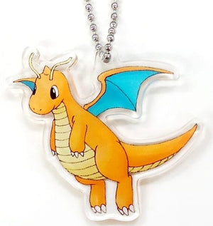 Dragonite Pokemon Acrylic Keychain Let's Go! Pika Vui Cafe Produced By The Guest Cafe&Diner Only Key Chain [USED]