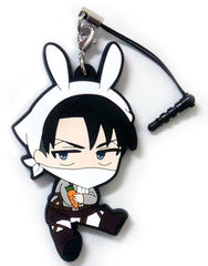 Levi Cleaning Attack on Titan Petanko Trading Rubber Strap animate Limited Box Purchase Privilege Key Chain [USED]