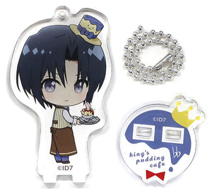 Iori Izumi IDOLiSH7 Trading Acrylic Stand Key Chain King Pudding Cafe Ver. animate cafe Limited Key Chain [USED]