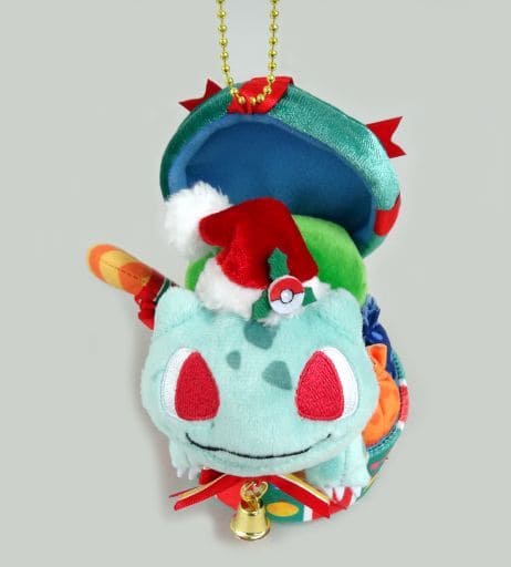 Bulbasaur Pokemon Mascot Christmas 2018 Pokemon Center Limited Key Chain [USED]