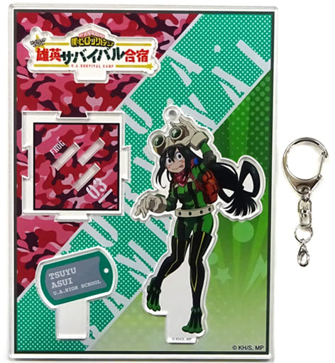 My Hero Academia Tsuyu Asui Acrylic Stand Keychain Special Event Yuei Survival Training Camp Limited Keychains [USED]