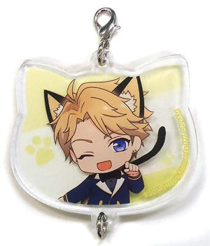 Arashi Narukami SD Ensemble Stars! Cat Shaped Acrylic Charm Collection C Namja Town: Cat Festival Limited Charm [USED]