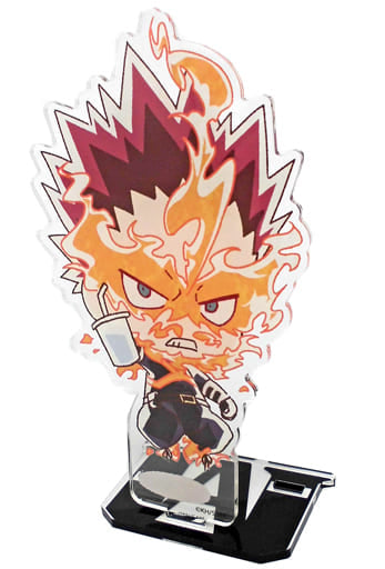 My Hero Academia Endevor Pro Hero Acrylic Stand Charadri!! Collabo Cafe Honpo Limited Acrylic Stands [USED]